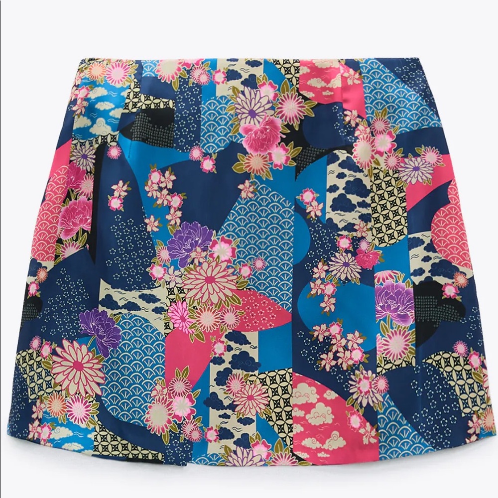 Zara multi patterned skirt - Picture 2 of 7